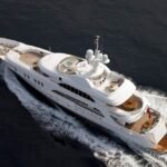 180 ft Ultra Luxury Yacht 17 Guest 2 The yacht cruising in Dubai, representing the pinnacle of luxury for those interested in Ultra Luxury Yacht Rental Dubai