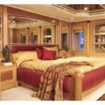 180 ft Ultra Luxury Yacht 17 Guest 12 Double bed guest cabin in the yacht, offering a peaceful retreat, included in the Ultra Luxury Yacht Rental Dubai