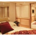 180 ft Ultra Luxury Yacht 17 Guest 17 Double bed guest cabin in the yacht, offering a peaceful retreat, included in the Ultra Luxury Yacht Rental Dubai