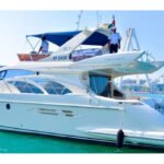 General view of the Azimut Candy 50, showcasing its elegance for a luxury yacht experience in Dubai