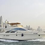 General view of the 50 ft yacht, showcasing its luxury for a Half-Day Yacht Charter Dubai