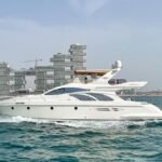 General view of the 50 ft yacht, showcasing its luxury for a Half-Day Yacht Charter Dubai