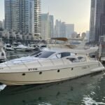 General view of the 50 ft yacht, showcasing its luxury for a Half-Day Yacht Charter Dubai