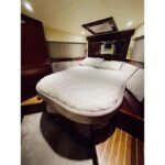 Double bed cabin in the yacht, offering a peaceful retreat during your boat tour