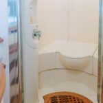 Spacious Restroom of 55 Ft Luxury Yacht