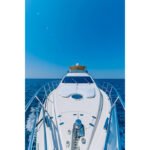 Deck of the 55 ft yacht, offering a prime spot for leisure during yacht rental Dubai per hour