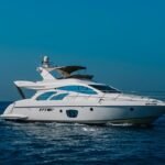 General view of the 55 ft yacht, showcasing its elegance for a luxury yacht experience in Dubai