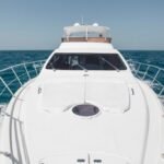 General exterior view of the 62 ft yacht, showcasing its elegance for a Private Yacht in Dubai for Family and Friends outing