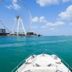 Relaxation area on the 67 ft yacht, ideal for guests seeking a luxurious luxury boat cruise Dubai