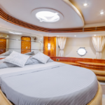 Cozy and well-appointed cabin in the 68 ft yacht, ensuring a comfortable stay during private yacht excursions in Dubai
