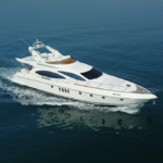 Elegant 68 ft luxury yacht in Dubai, perfect for 'Private Yacht Excursion Dubai', accommodating 30 guests