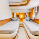 Cozy and well-appointed cabin in the 68 ft yacht, ensuring a comfortable stay during private yacht excursions in Dubai