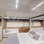 78 ft Ultra Luxury Yacht 15 Guest 4 Luxuriously appointed cabins in the yacht, offering comfort and privacy, a key aspect of our luxury yacht rental services Dubai